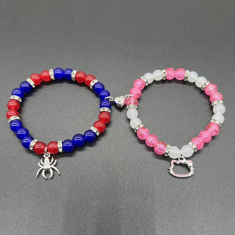 Spider X Cat Bead Bracelets