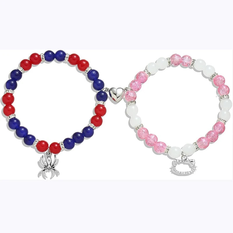 Spider X Cat Bead Bracelets