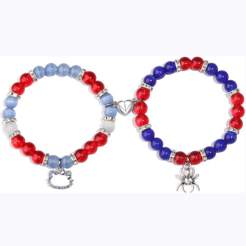 Spider X Cat Bead Bracelets