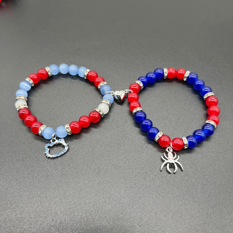 Spider X Cat Bead Bracelets