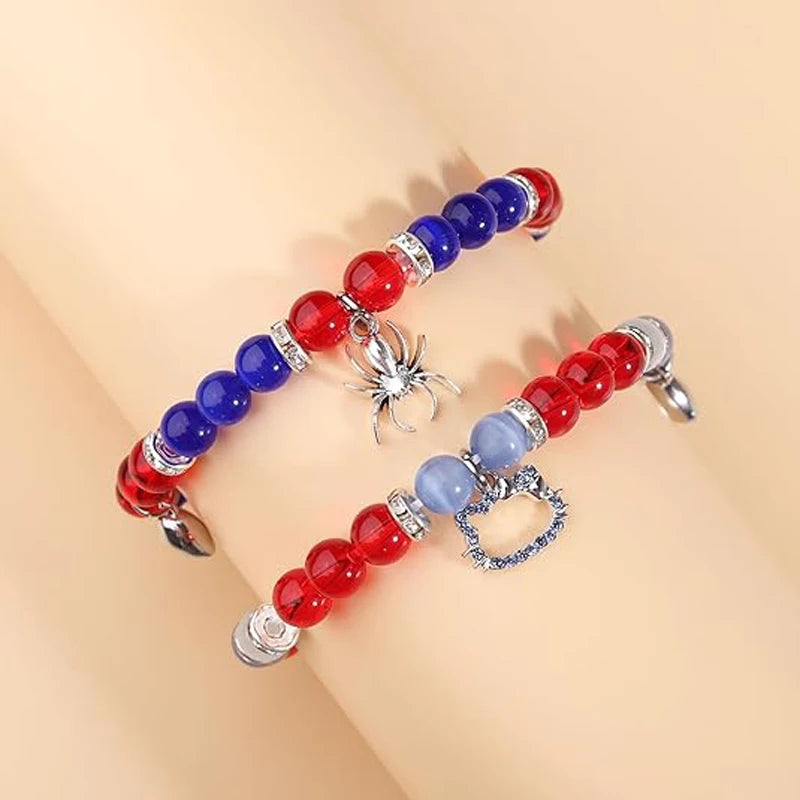 Spider X Cat Bead Bracelets