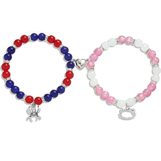Spider X Cat Bead Bracelets
