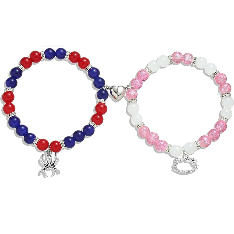 Spider X Cat Bead Bracelets
